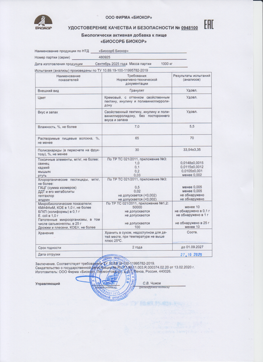 Паспорт №092025